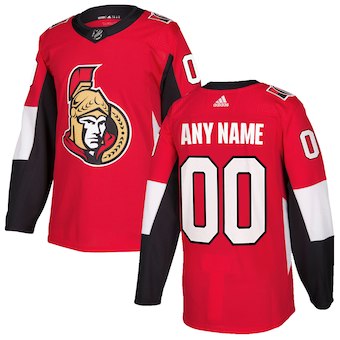 NHL Men adidas Ottawa Senators Red Authentic Customized Jersey->customized nhl jersey->Custom Jersey